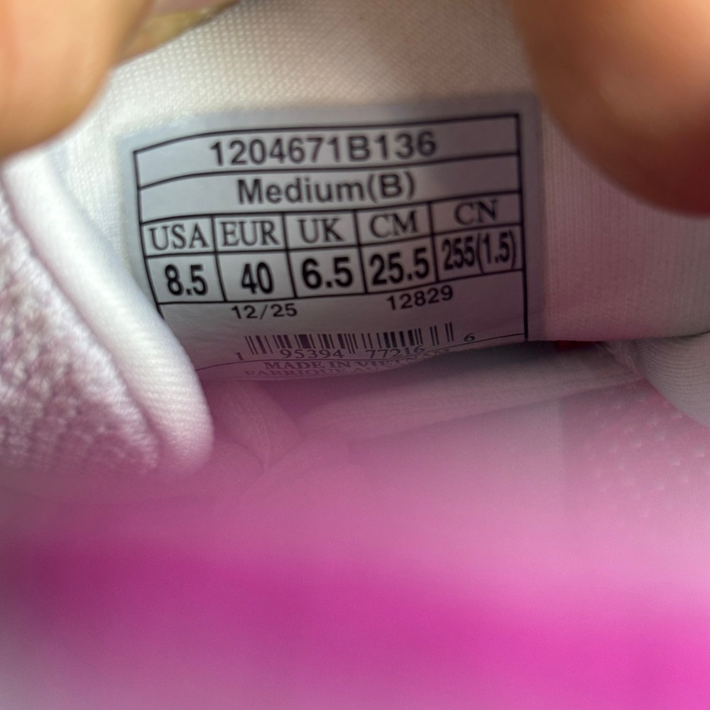 Brooks Glycerin Flex DNA Tuned Cushion Road Running Shoes White Pink Womens 8.5B - Picture 8 of 9